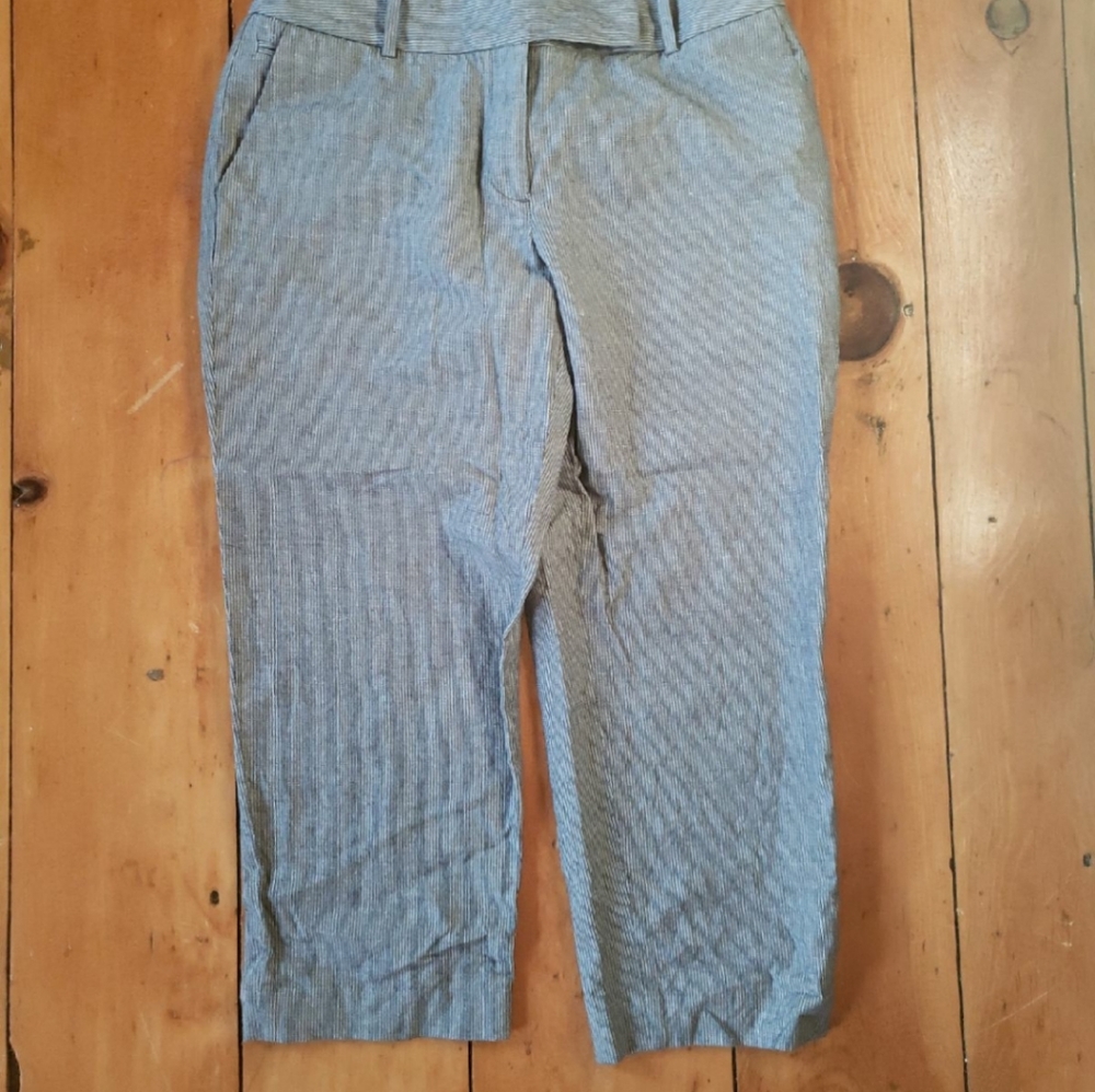 Loft striped Capri pants